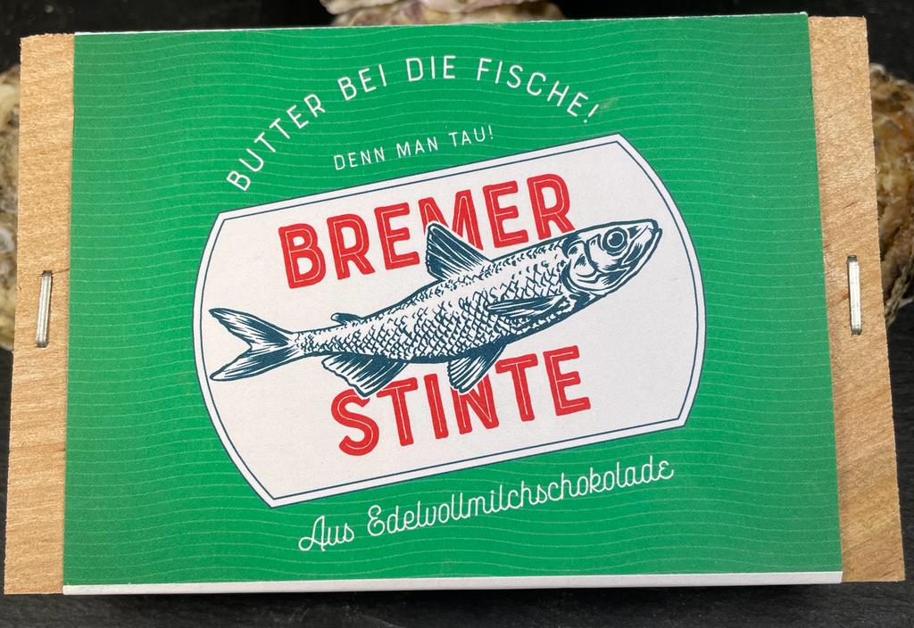 Schokolade Bremer Stinte 50 g Edelvollmilchschokolade